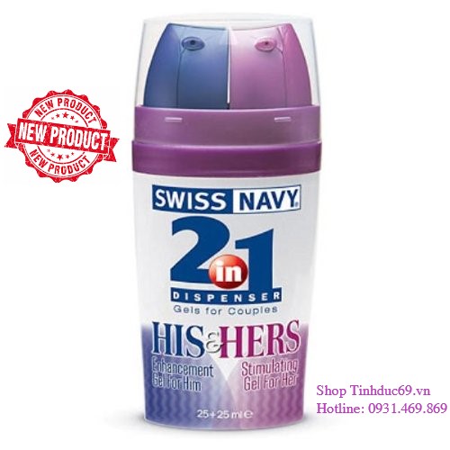 Gel 2in1 Swiss Navy - Niềm Vui Nhân Đôi - Tăng Khoái Cảm - Kéo Dài Quan Hệ  (S850)